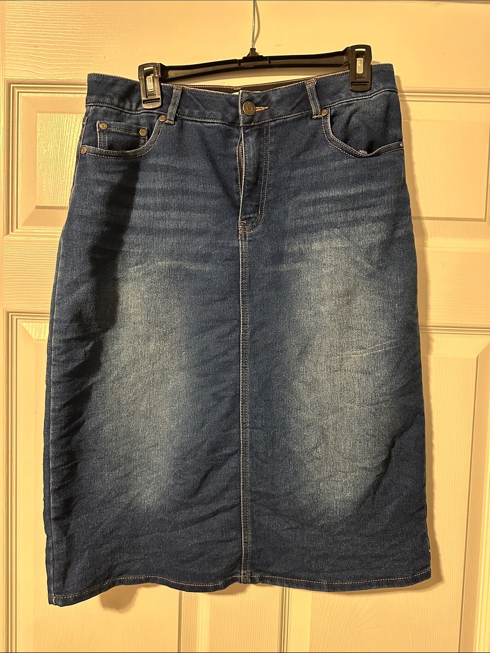 Classic Blue Denim Skirt